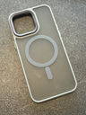 Hülle Apple iPhone 15 Pro Max Grau/Magnetisch