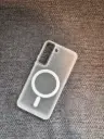 Magnetische Schutzhülle für Samsung S22 – Weiß