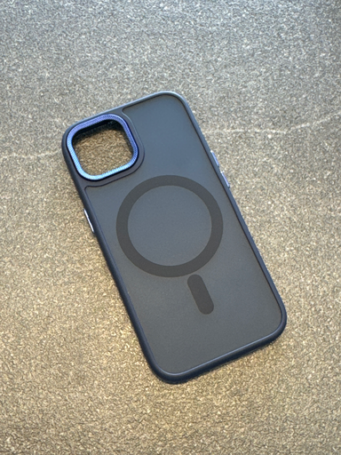 Hülle Apple iPhone 15 Blau/Magnetisch