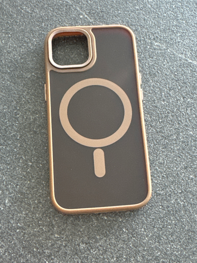 Apple iPhone 15 Kılıfı Kahverengi/Mıknatıslı