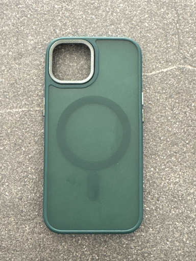 Hülle Apple iPhone 15 Grün/Magnetisch